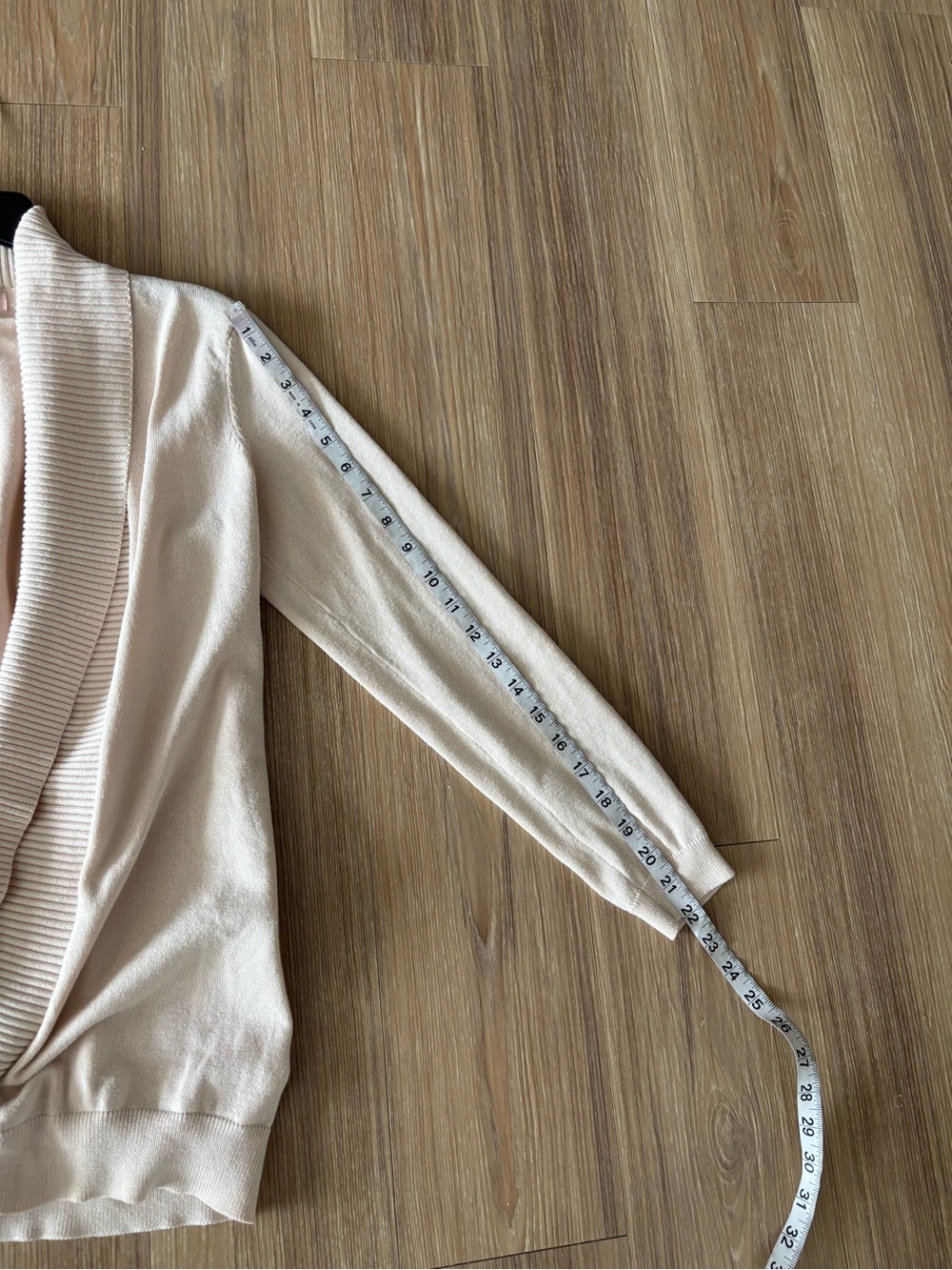 Philosophy Cardigan Sweater Blush Pink Shawl Collar Knit Open Women M Preppy - Picture 7 of 10